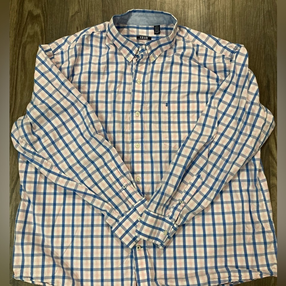 🌟 2/$22‎ 🌟 IZOD Men’s XXL Casual Button Down Shirt - Picture 4 of 4